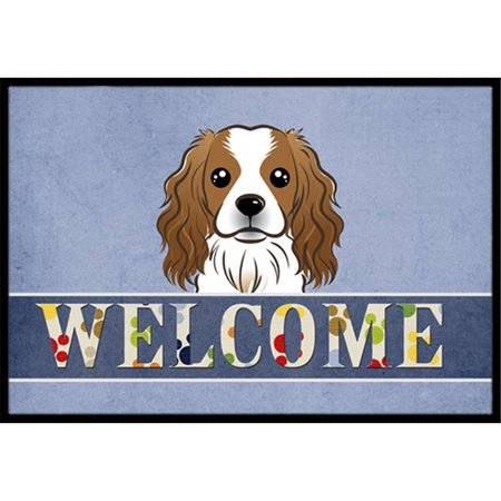 Cavalier Spaniel Welcome Indoor & Outdoor Mat, 18 X 27 In.